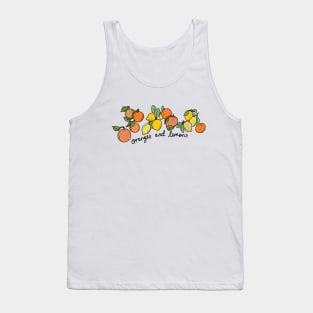 Oranges and lemons with text Tank Top